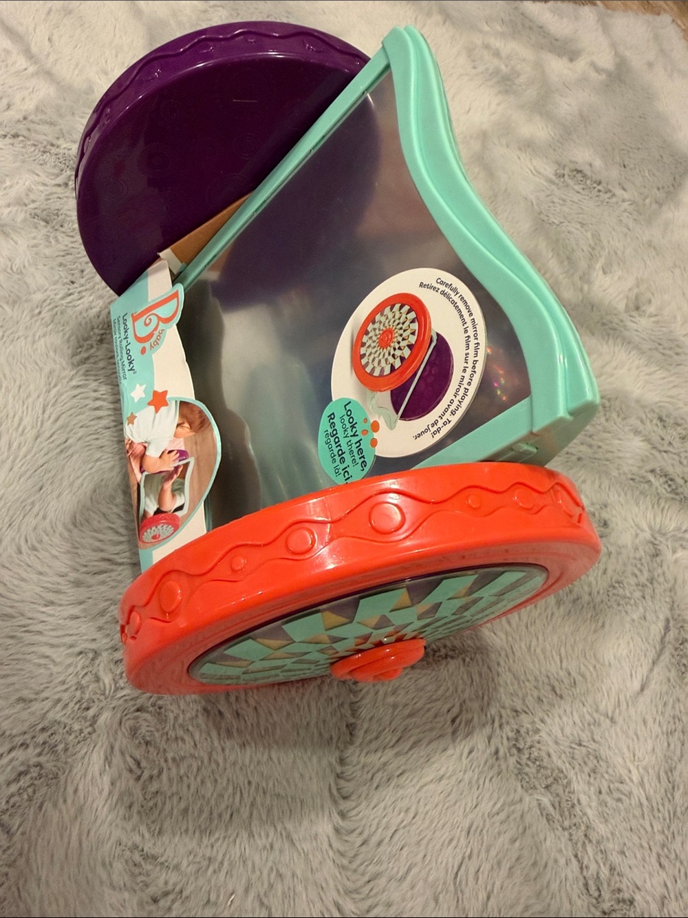 B baby Looky-Looky sensory rolling mirror 0+ age